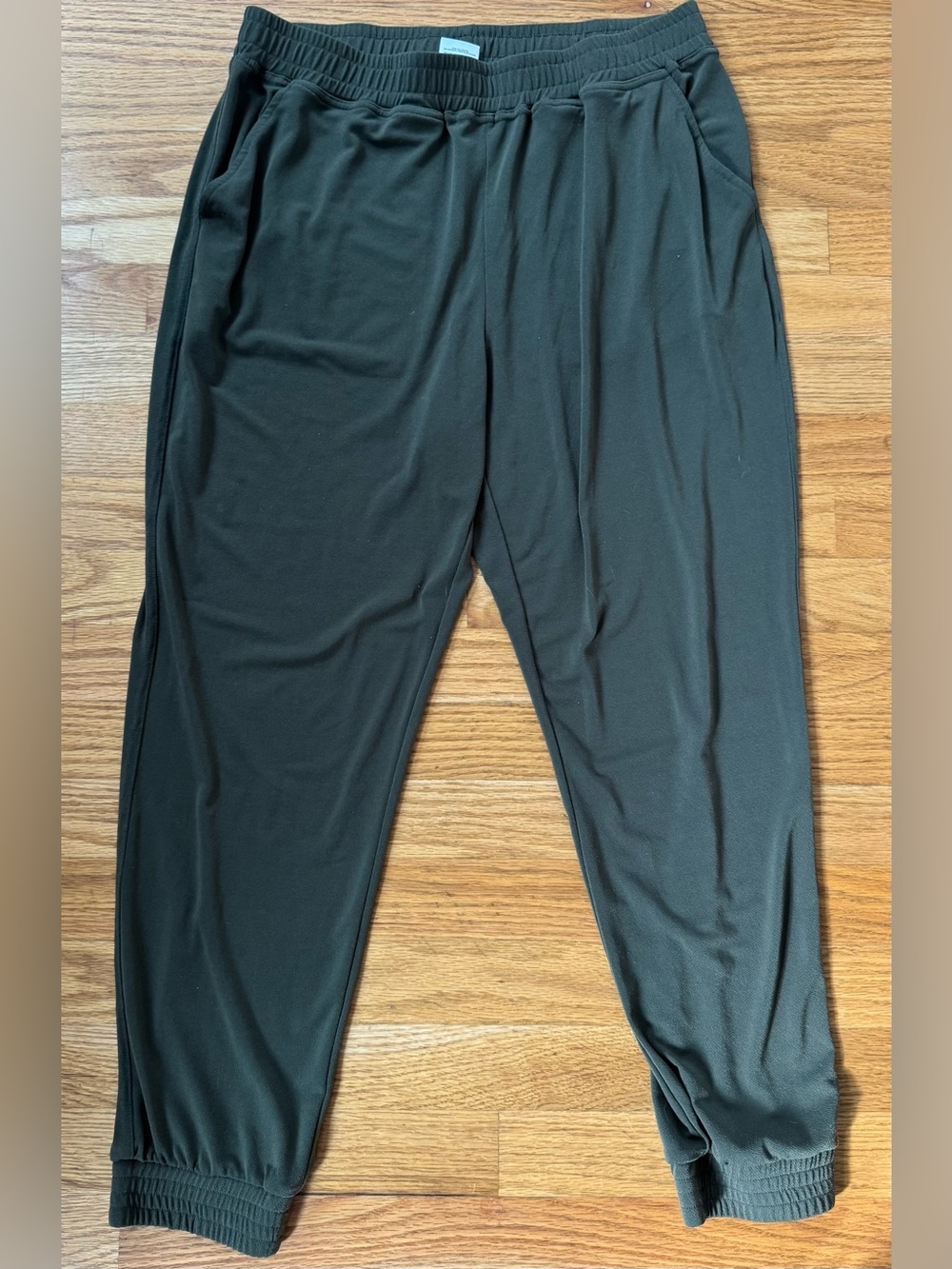 Express Women’s Olive Green Jogger Dress Pants with Elastic Waist